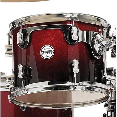 DW PDP Concept Maple CM5 (Red to Black Sparcle)