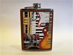 ZEBRAMUSIC Flask with Drum Theme