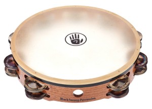 BLACK SWAMP TC2 Chromium 25/German Silver Tambourine 10"