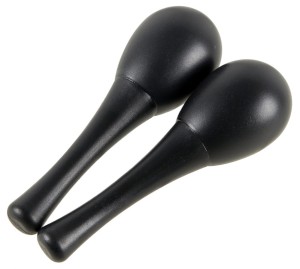 CLUB SALSA Mini Maracas Black 2 Pieces