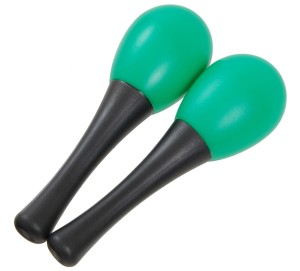 CLUB SALSA Mini Maracas Green 2 Pieces