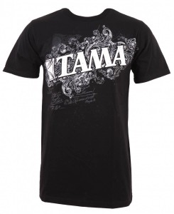 TAMA TT11FLOBK-XL Flourish Tee T-Shirt (XL)