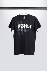 Tama "Checkered Tee" Black T-Shirt (XL)