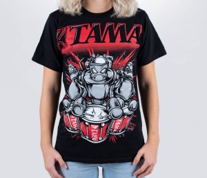 TAMA "Robot Tee" Black T-Shirt (S)