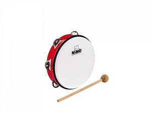 NINO 51R Tambourine With Head 8" (Red)