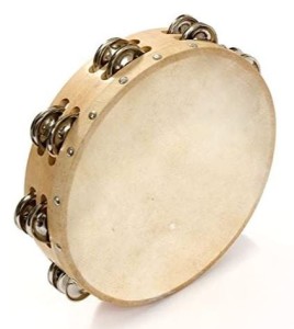 GRV TE-1216H Tambourine With Head 12" (16 Jingles)