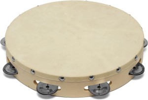 GRV TE-128H Tambourine With Head 12" (8 Jingles)