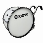 GRV MBD-2412WH Marching Bass Drum 24x12" + carrier