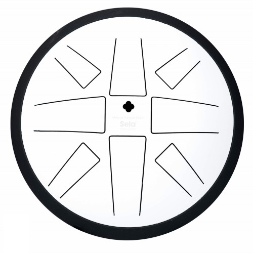 SELA SE372 Melody Tongue Drum 10 C Major White silesia drum 1.jpg
