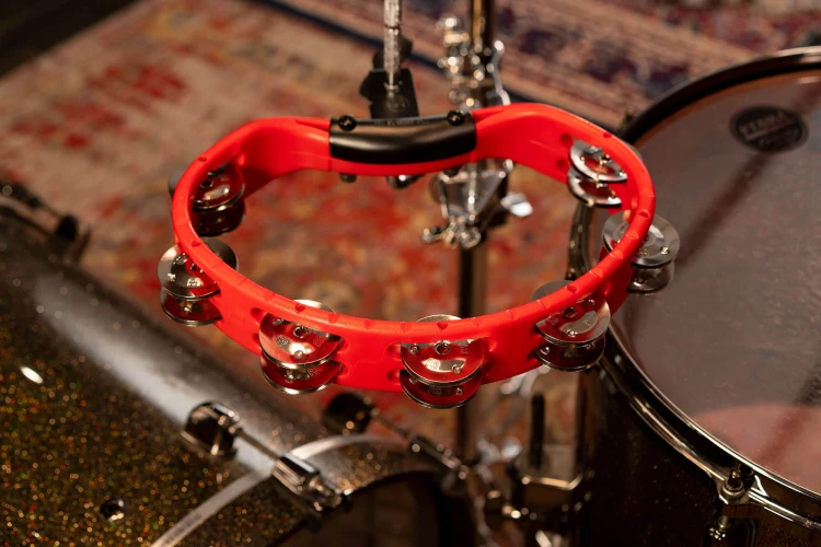 HTMT2R tamburyn meinl czerwony z uchwytem silesia drum 2.jpg