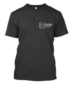 SILESIA DRUM Girlie T-shirt Black With Logo (L)