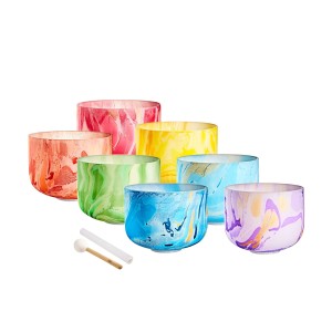 MEINL Marble Crystal Singing Bowl Chakra Set