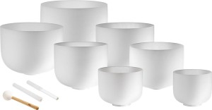 MEINL CSBSETCHA Crystal Singing Bowls Chakra Set
