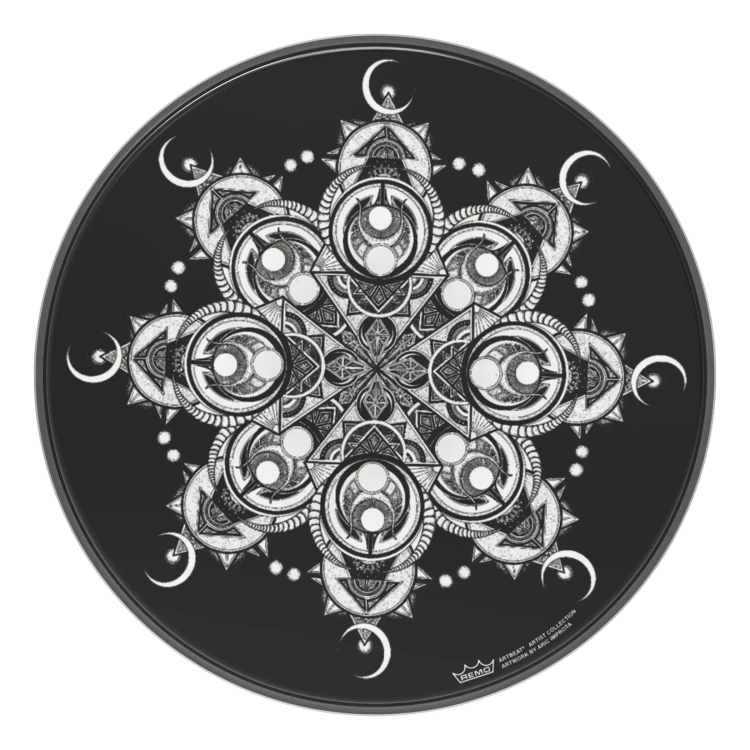 REMO ArtBEAT Emperor Ebony New Sun A.Improta 14"