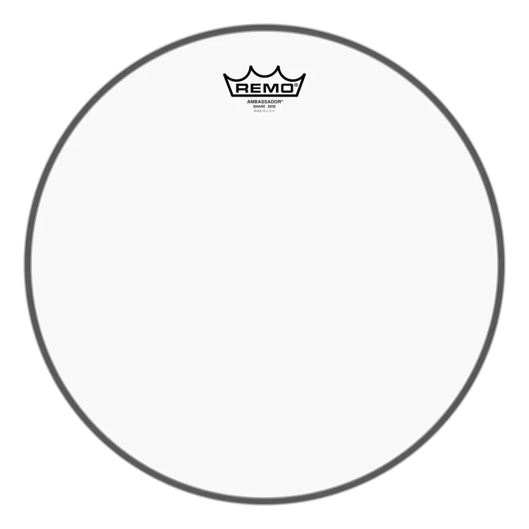 REMO Ambassador Clear Snare Side No Collar 14"