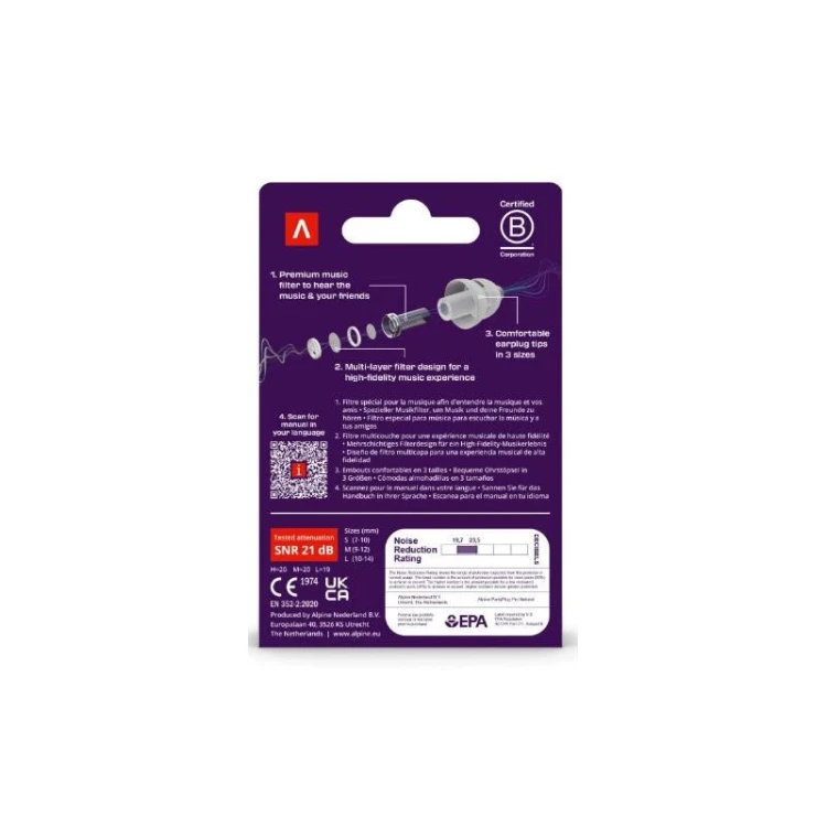 Alpine PartyPlug PRO Transparent Multisize 8.webp