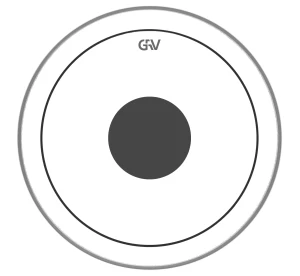 GRV PS Black Dot Bass Clear 18"