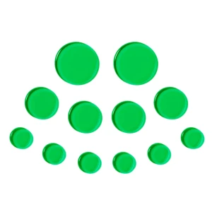 GRV GL12GR Green Damper Gel Pads (12 pc)