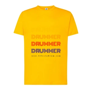 SILESIA DRUM T-shirt DRUMMER Yellow (M)