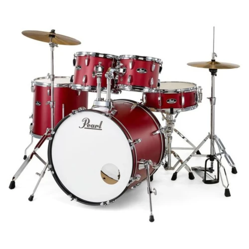 pearl-roadshow-fusion20-cymbals-matte-red