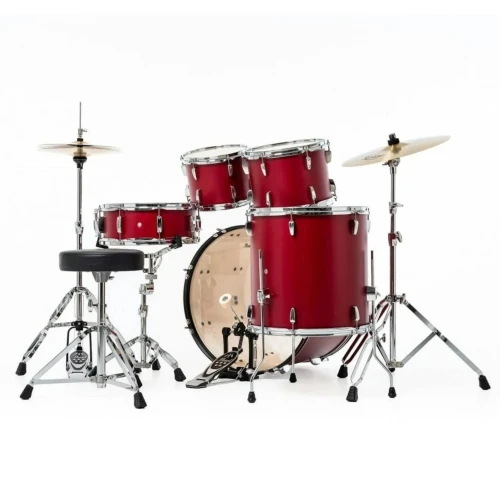 pearl-roadshow-fusion20-cymbals-matte-red