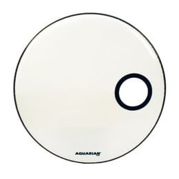 AQUARIAN Ported Bass Off Set Hole White 20"