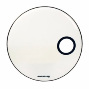 AQUARIAN Ported Bass Off Set Hole White 18"